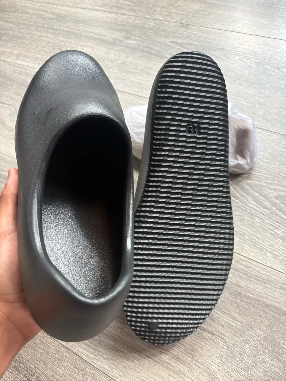 Yeezy Men Slip-On Black Clog Shoes - Comfortable Everyday Wear
